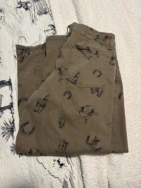 Women's western barrel jeans